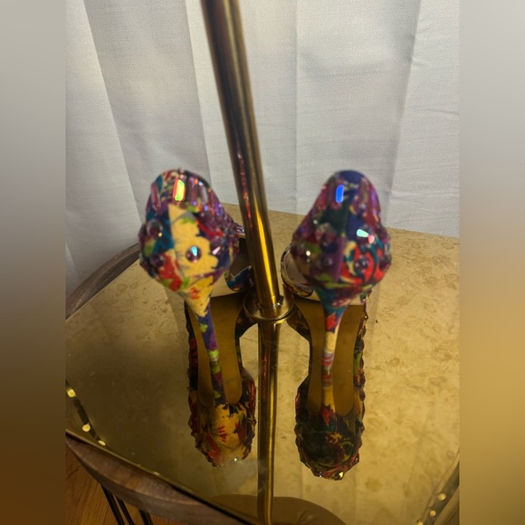 Steve Madden Purple and Blue Embellished Heels size 6 - Picture 8 of 9